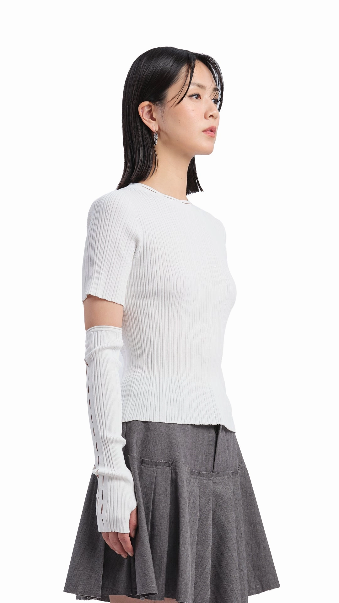 Sweater With Detachable Hand Warmer