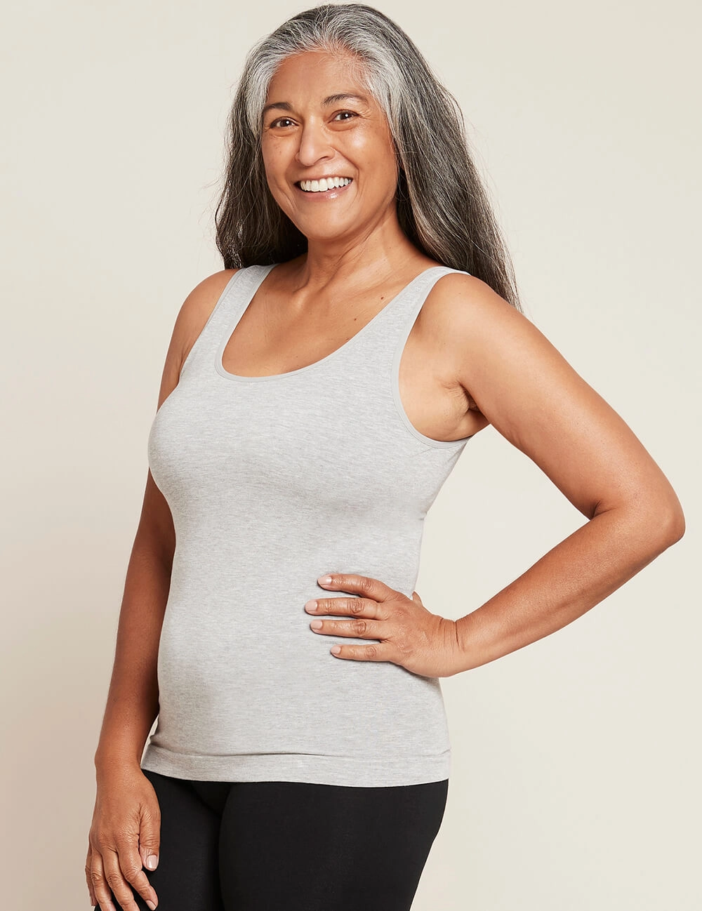 Tank Top - Light Grey Marl