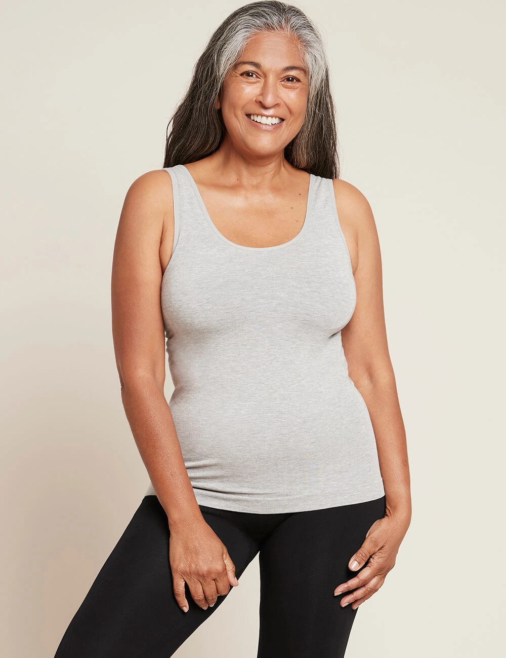 Tank Top - Light Grey Marl