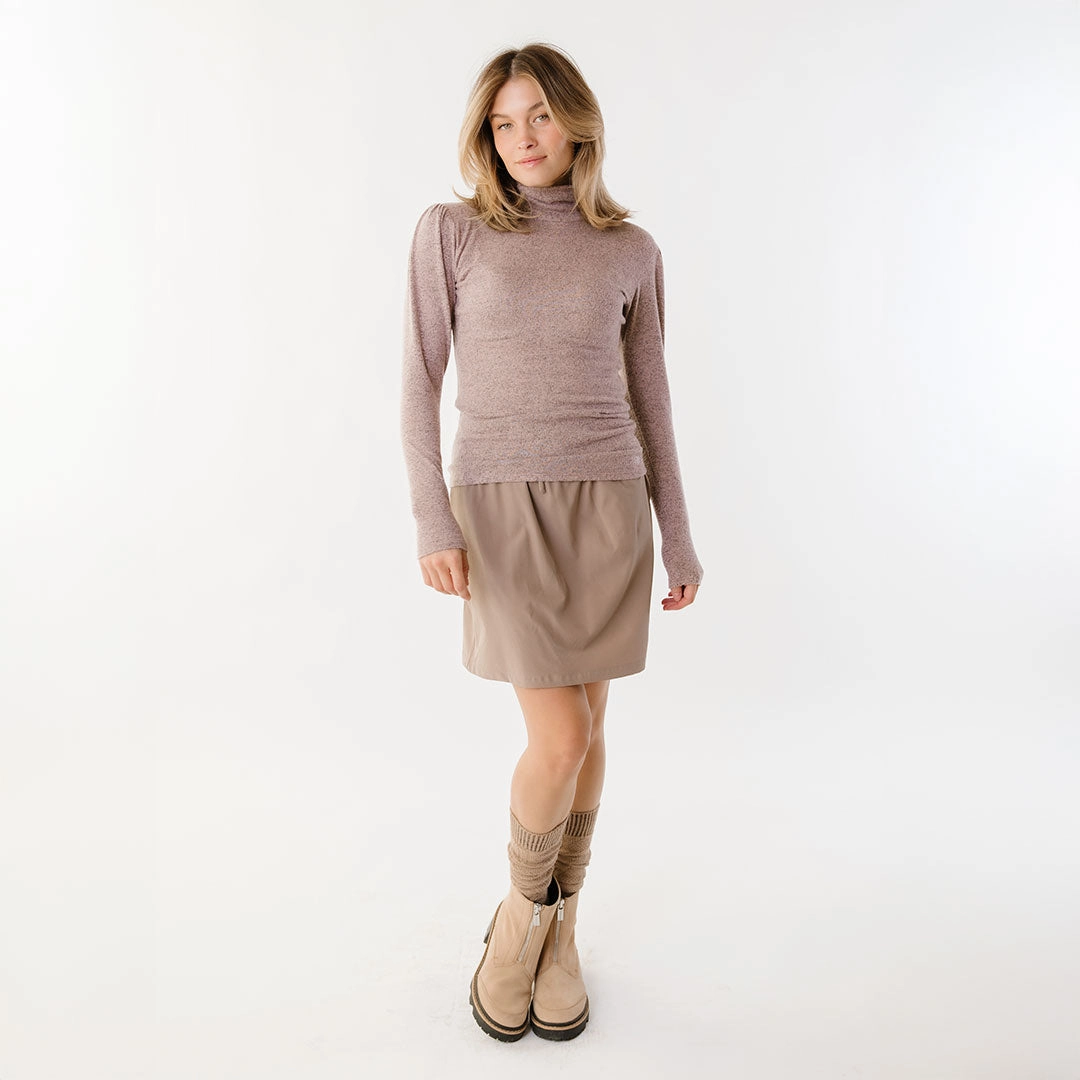 Tatum Turtleneck, Pink