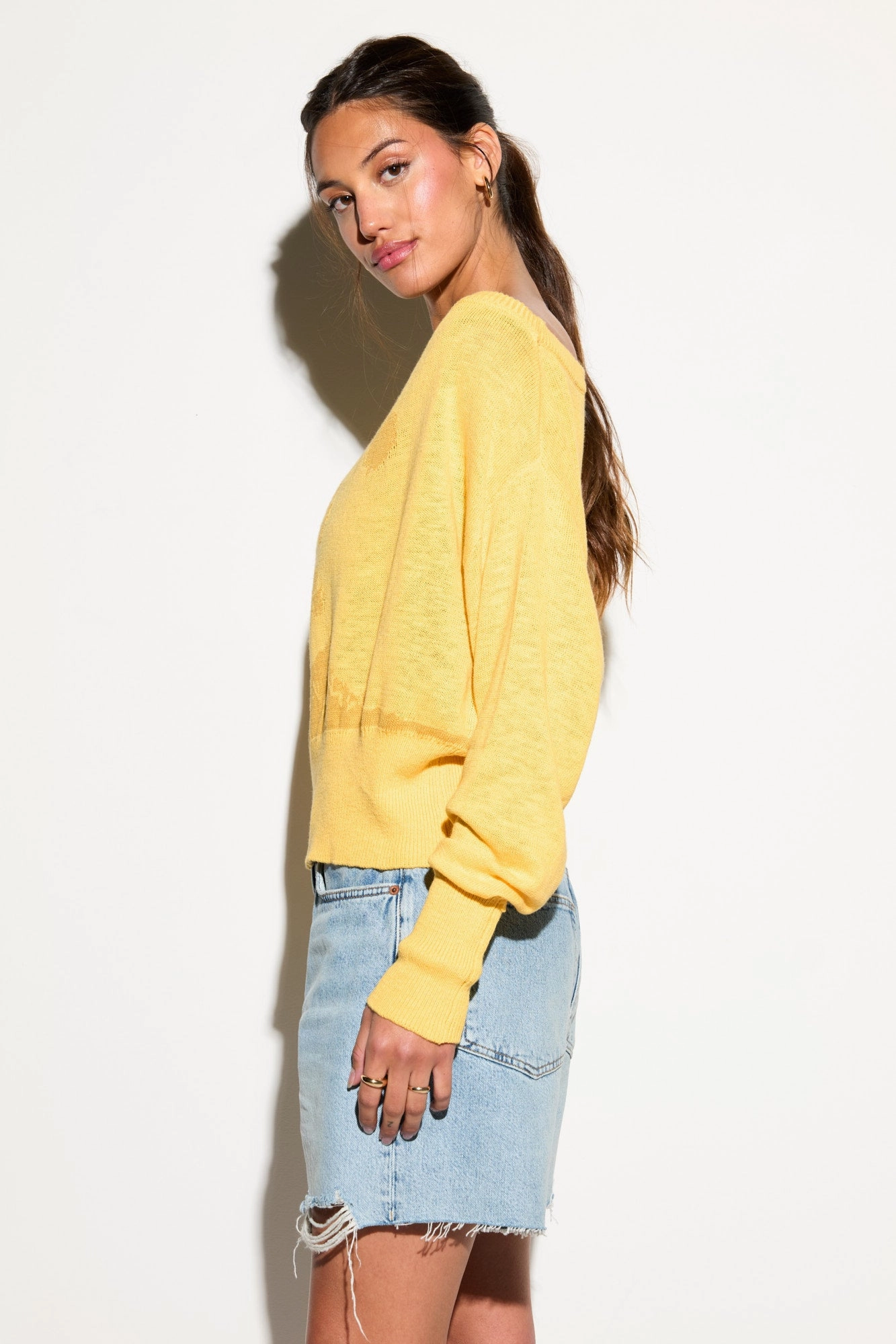 Telepathic Devon Off Shoulder Sweater
