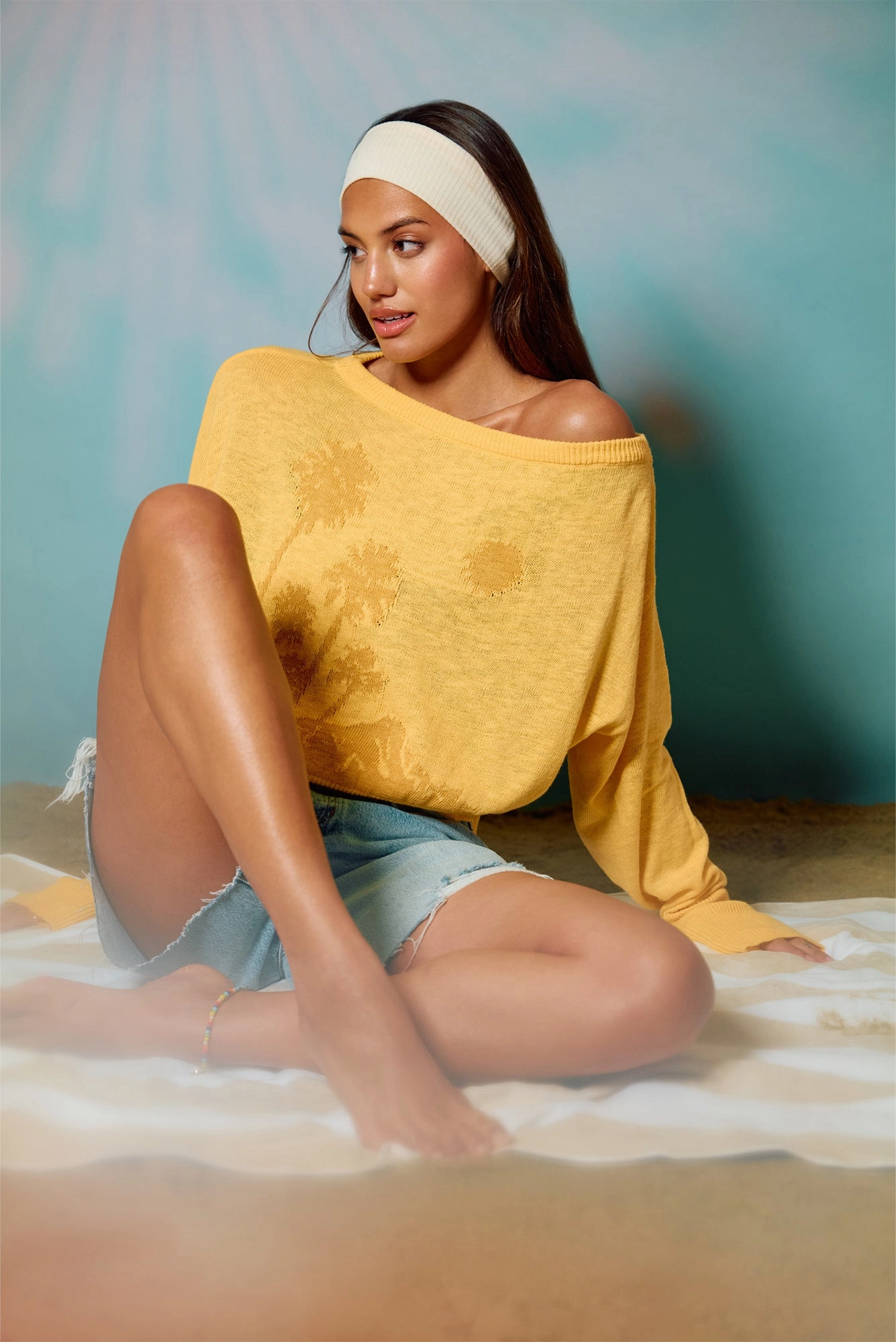 Telepathic Devon Off Shoulder Sweater