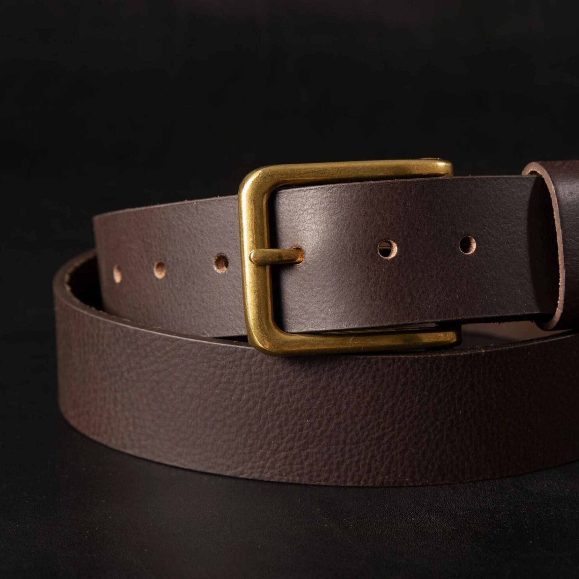 The Alchemist Belt Buckle - Long Semi-Rounded Brass Belt Buckle - 40 mm/ 1.6"