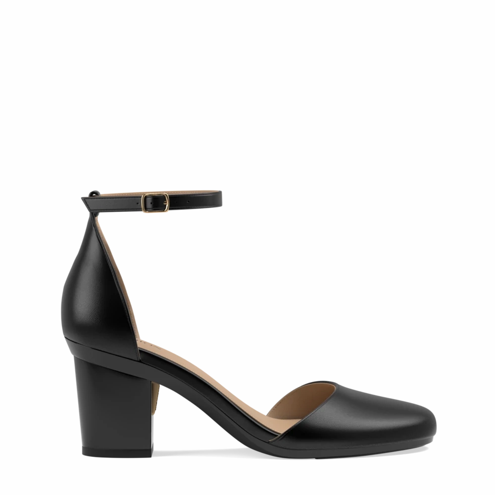 The Jocelyn - Coal Leather 3 Block