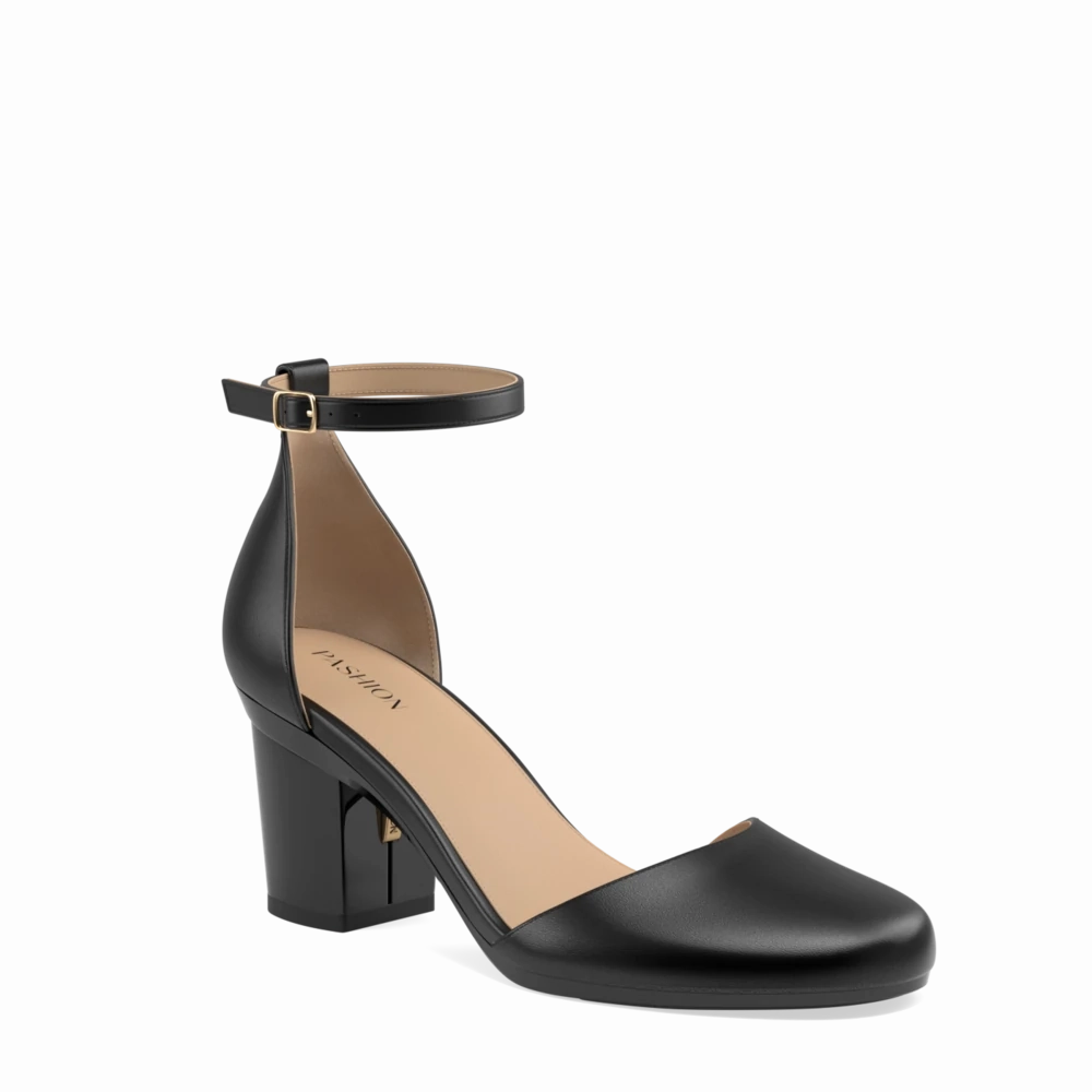 The Jocelyn - Coal Leather 3 Block