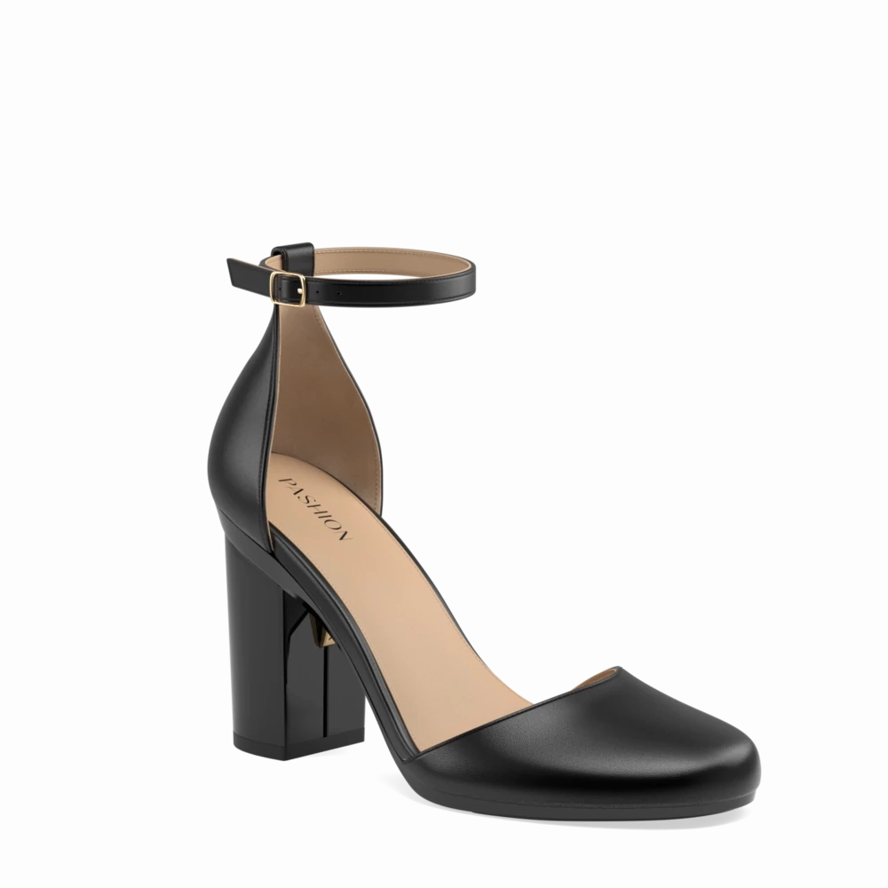The Jocelyn - Coal Leather 4 Block