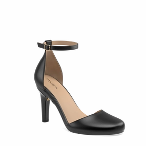 The Jocelyn - Coal Leather 4 Stiletto