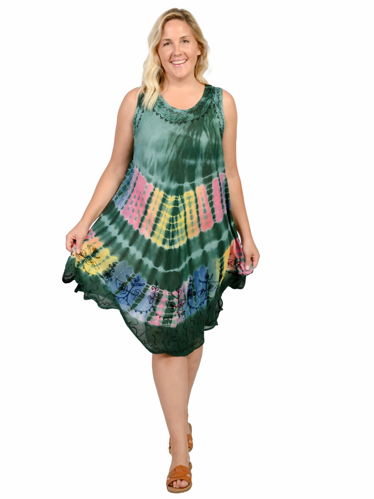Tie Dye Umbrella Dresses
