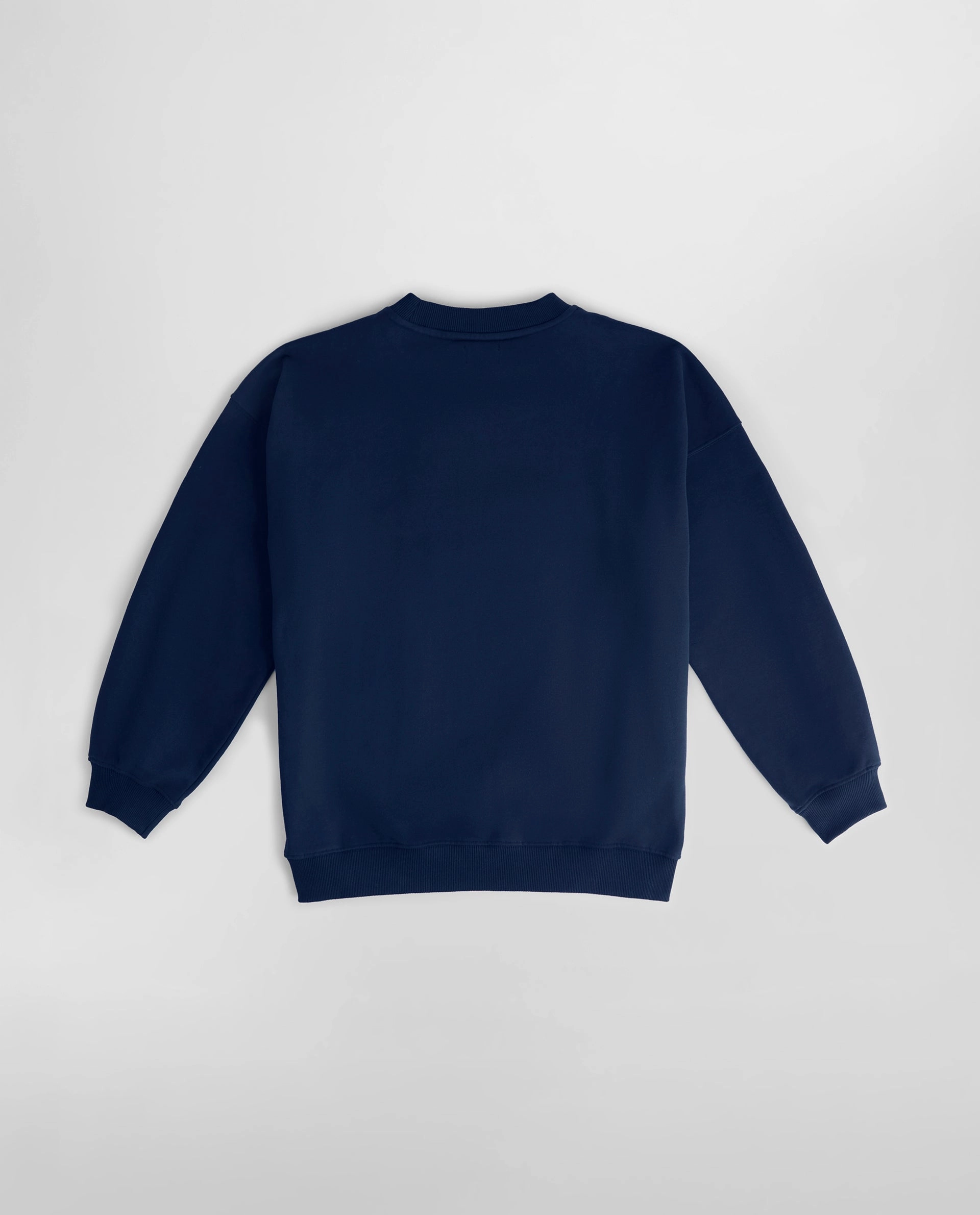 Varsity Oversized Sweatshirt - Navy Blue