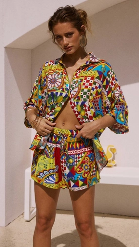 Venus Shorts - Phaedra Print