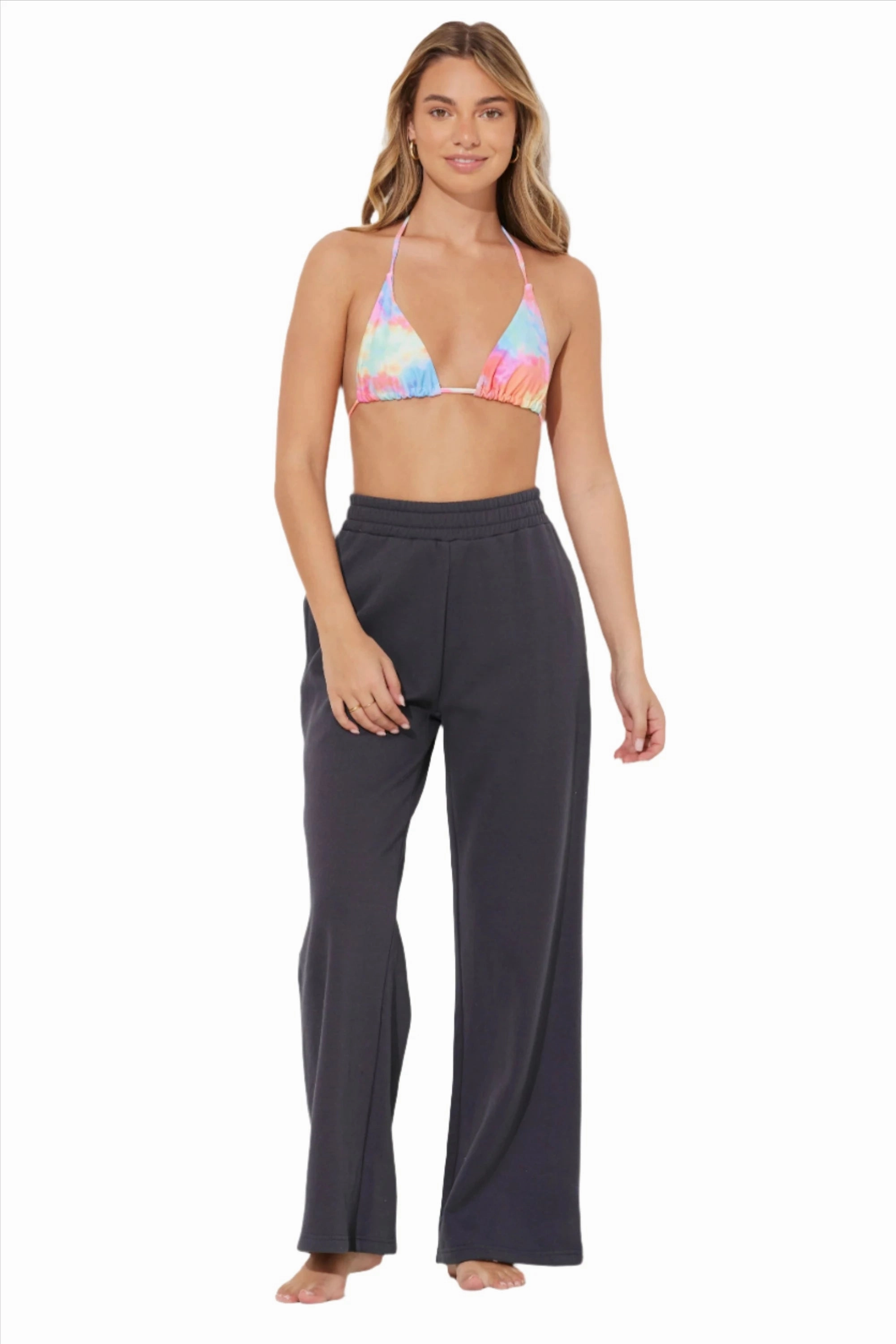 Vintage Havana/ Ocean Drive Surf Wash Wide Leg Pants B12233