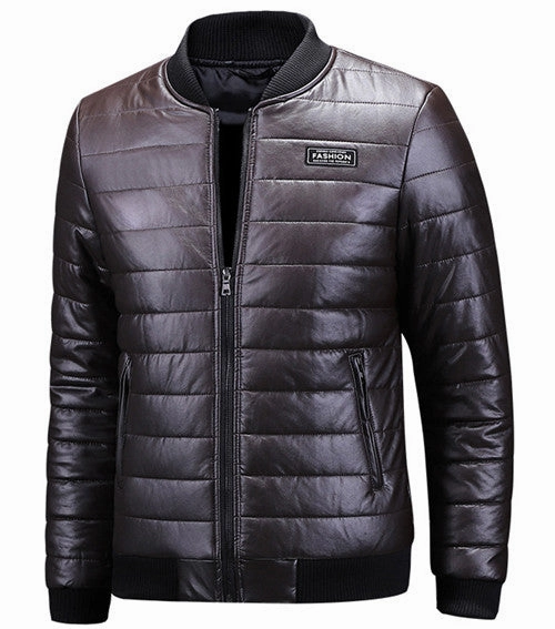 West Louis™ Designer Winter Warm Leather Jacket