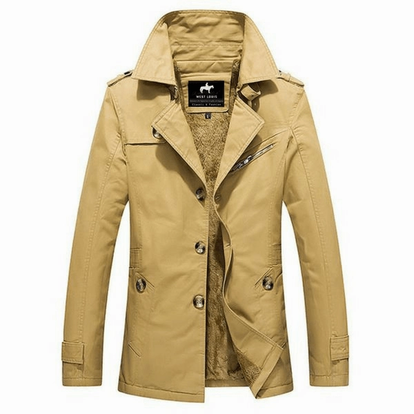 West Louis™ High Quality Thicken Cotton Parkas Coat