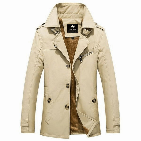 West Louis™ High Quality Thicken Cotton Parkas Coat