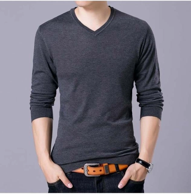 West Louis™ V-Neck Thin Sweater Pullover