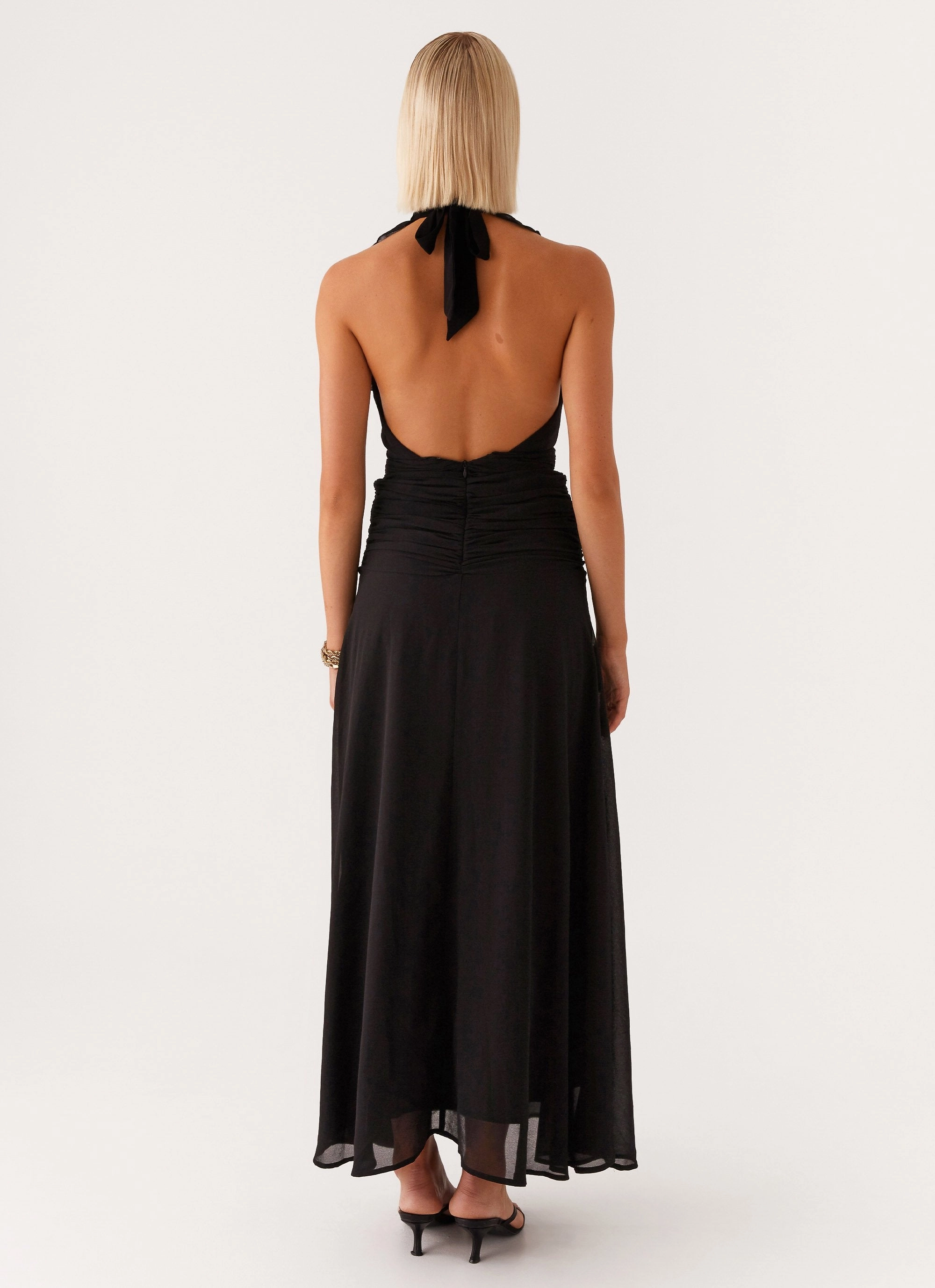 What You Need Frill Maxi Dress - Black