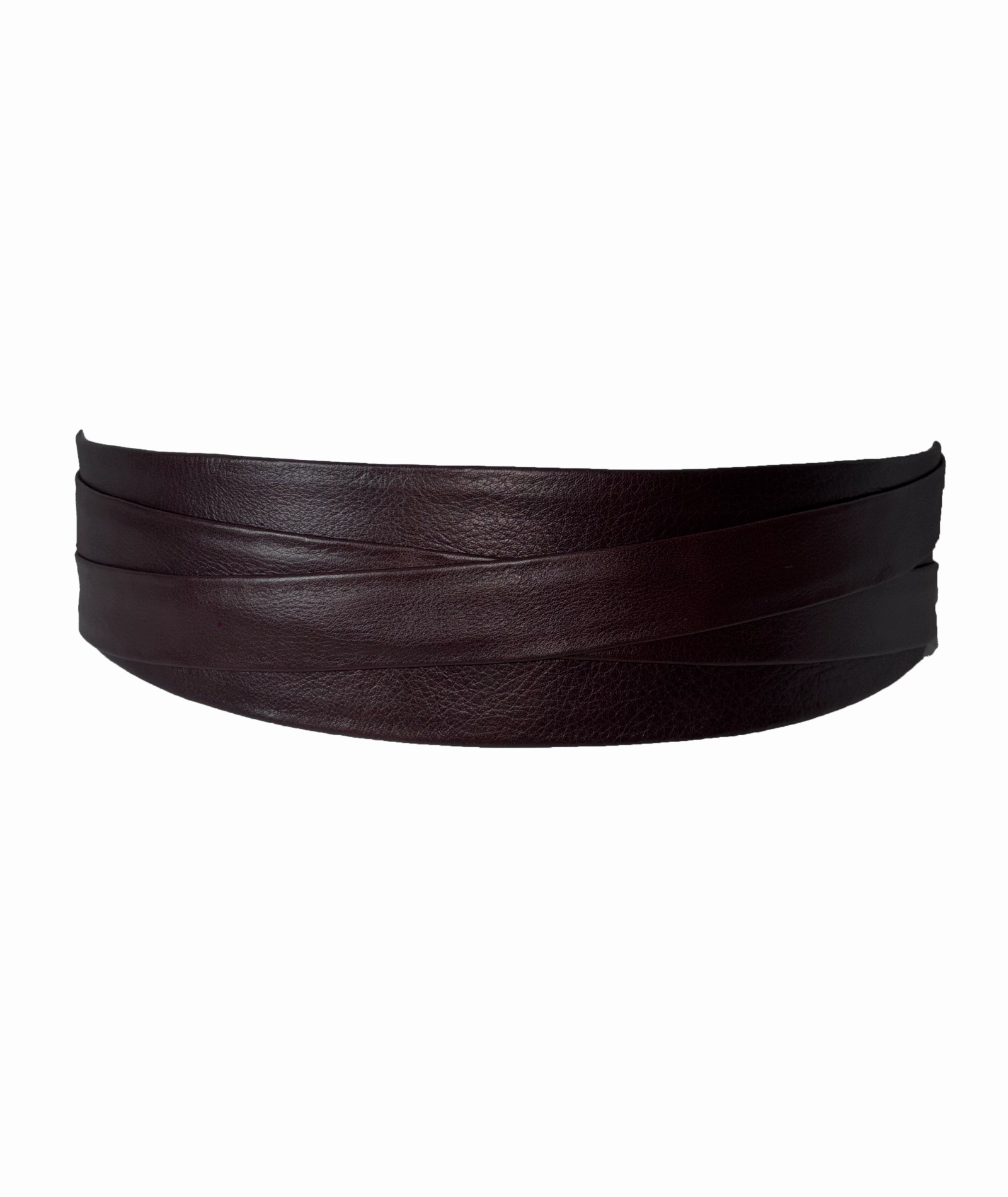 Wrap Leather Belt - Chocolate