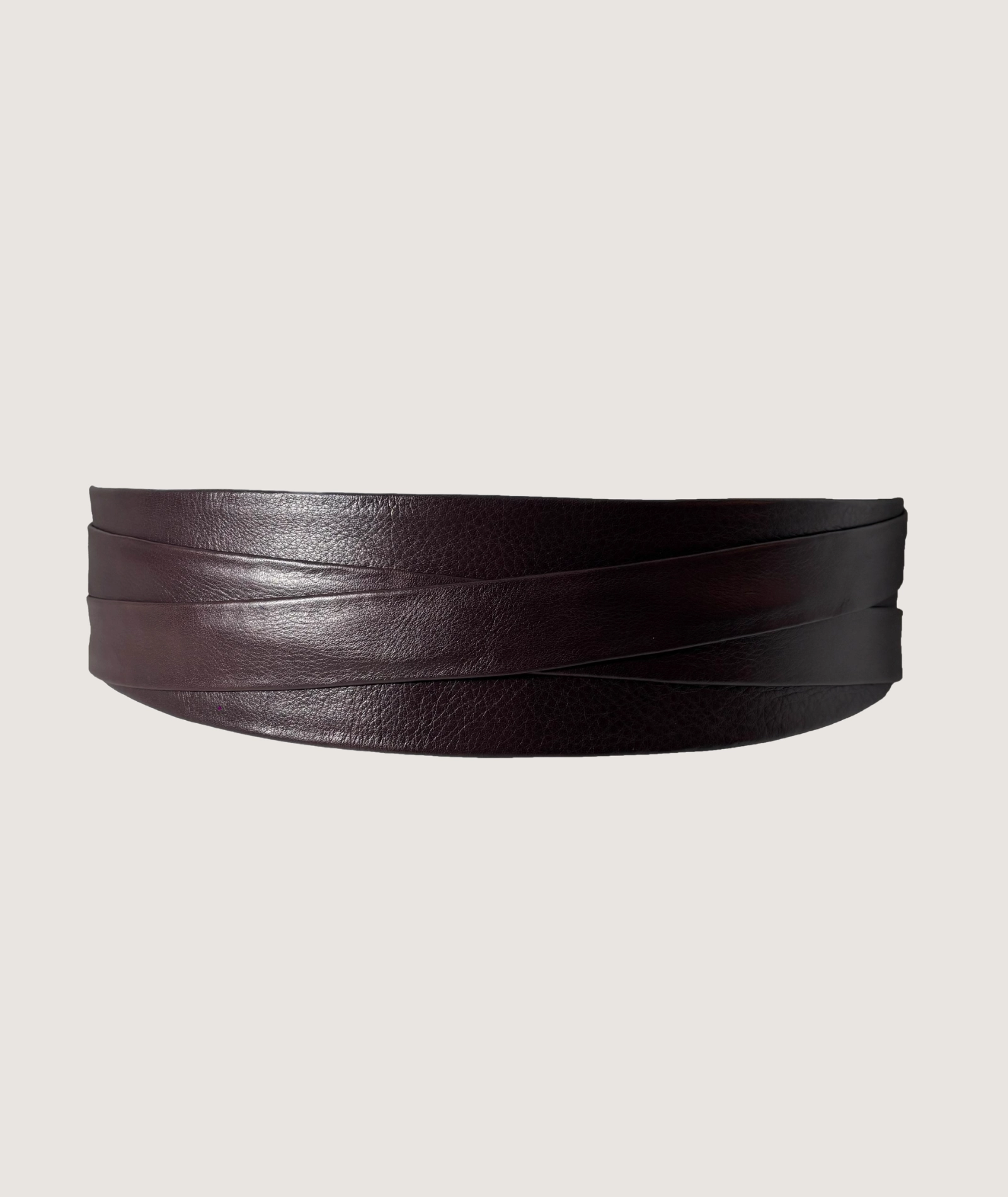 Wrap Leather Belt - Chocolate