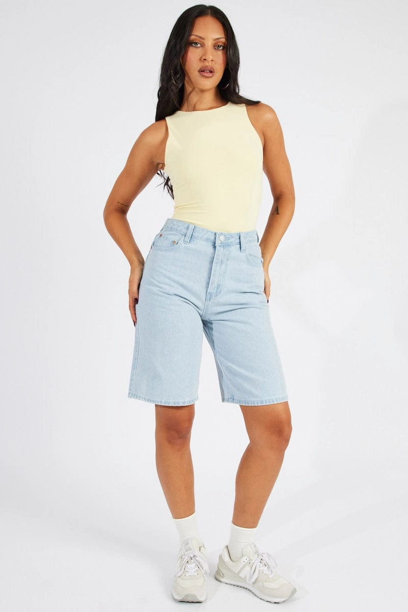 Yellow Supersoft Bodysuit Sleeveless